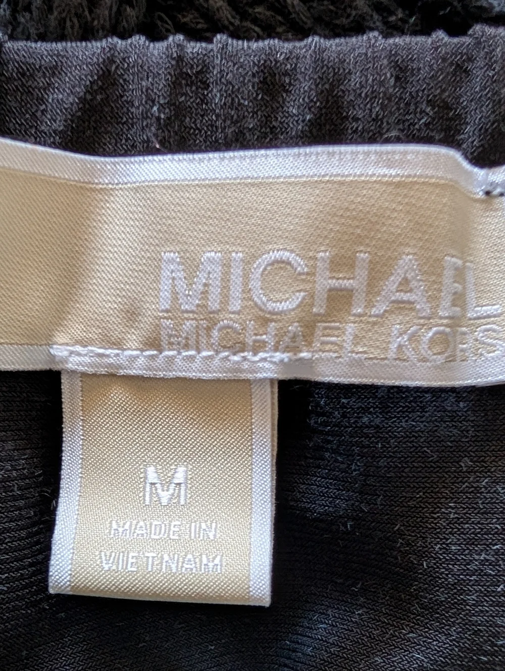 Michael Kors Black Sleeveless A-Line Dress with Gold Zip - Picture 4 of 4